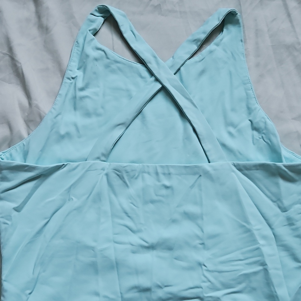 Blue Rain x Francesca's Aqua Bodysuit, Size XL - Picture 5 of 6